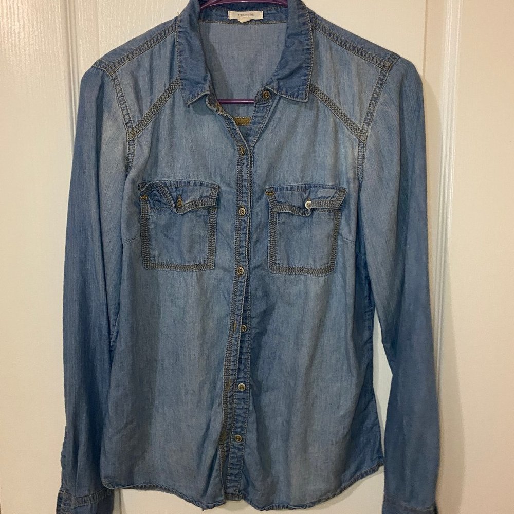 Small Maurices Denim Button Down
